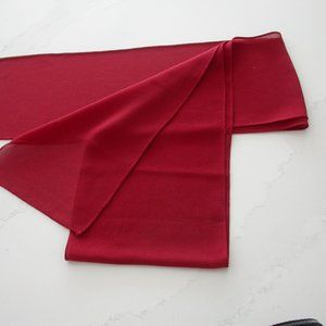 Red Crepe Scarf
